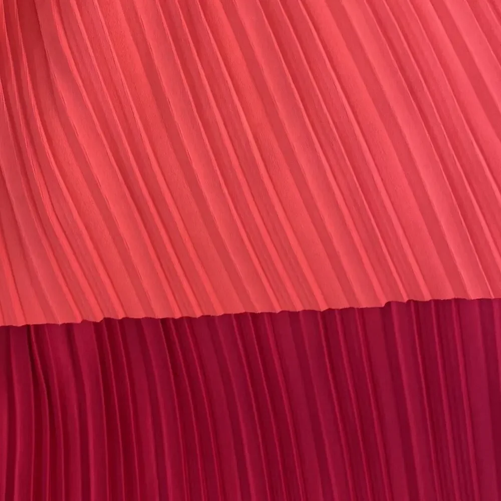 Xhilaration Reversible Pleated High Low Skirt